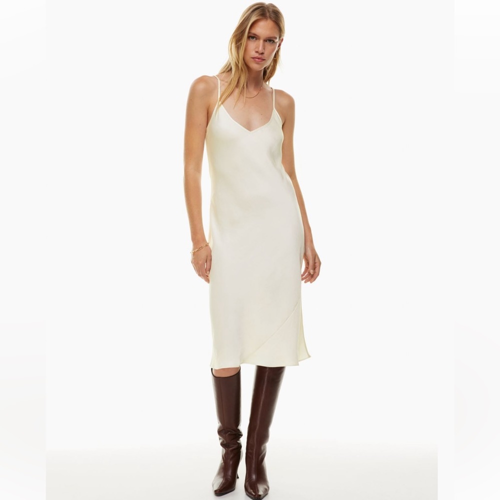 Wilfred Only Slip Satin Midi Dress - Size S